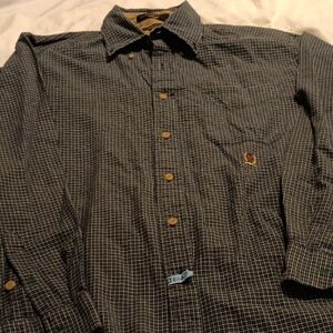 TOMMY HILFINGER Men's Black Checkered Shirt